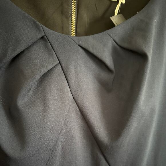 CLUB MONACO | Mavis Lightweight Wool Navy Blue Cocktail Dress Workwear  Size 12 - Picture 2 of 8